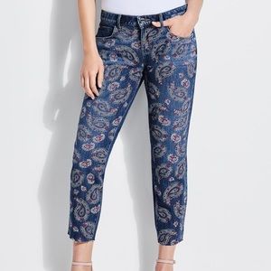 New With Tags Guess Paisley Tomboy Jeans